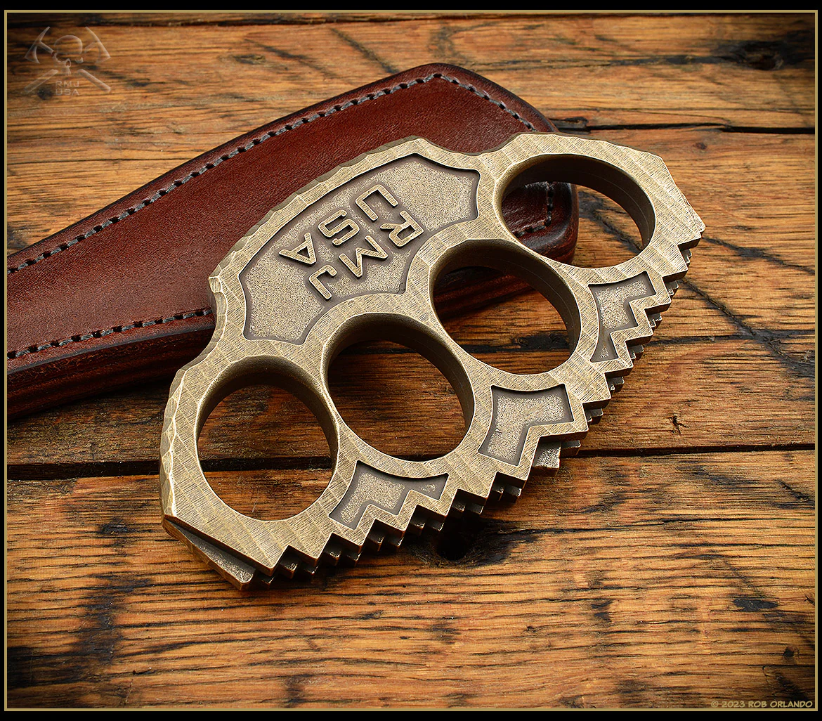 Snuckles Brass - Hand Textured - Image 3