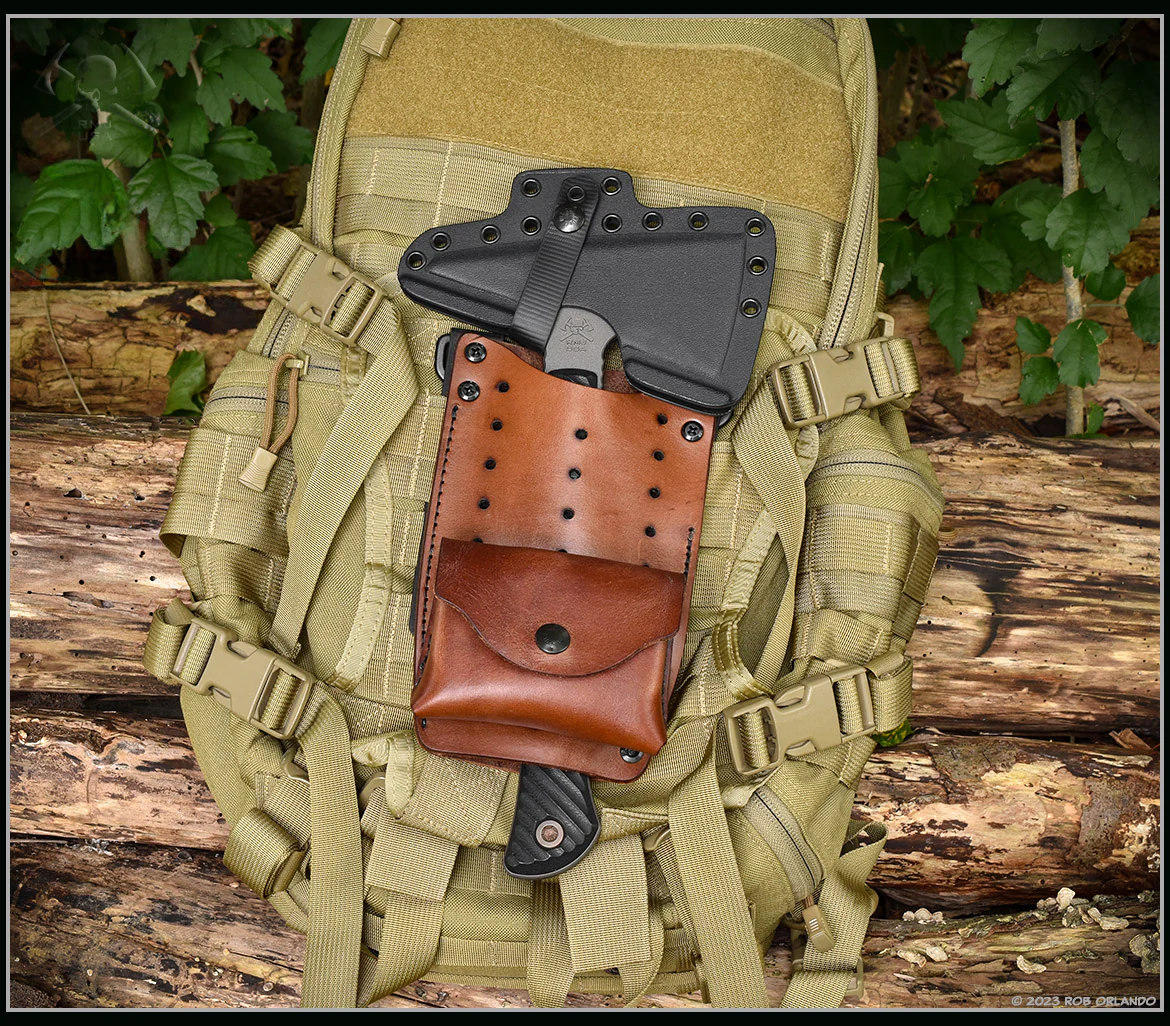 Universal Tomahawk Carry Rig - Brown and Black Versions - Image 8