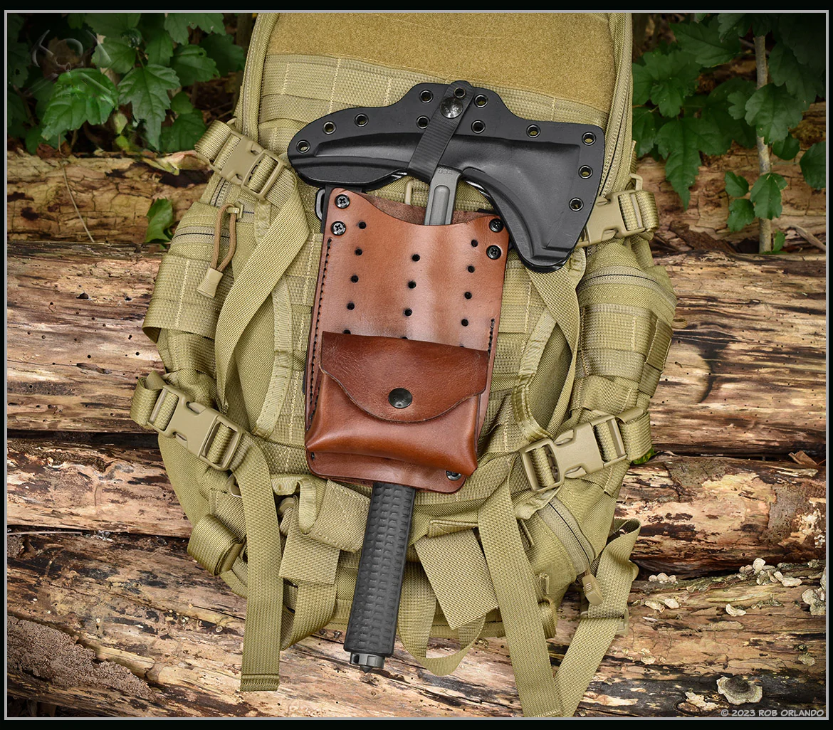 Universal Tomahawk Carry Rig - Brown and Black Versions - Image 9